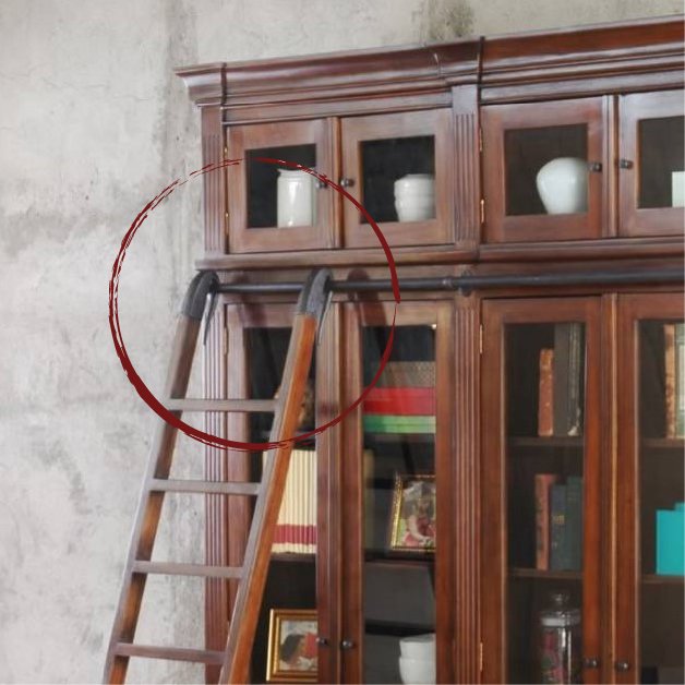 歐洲夢生活館 大英書櫃 梯子