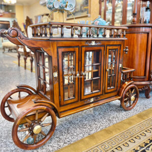 古典餐車-奧羅拉公主<br>手貼金箔 桃花心木</br>