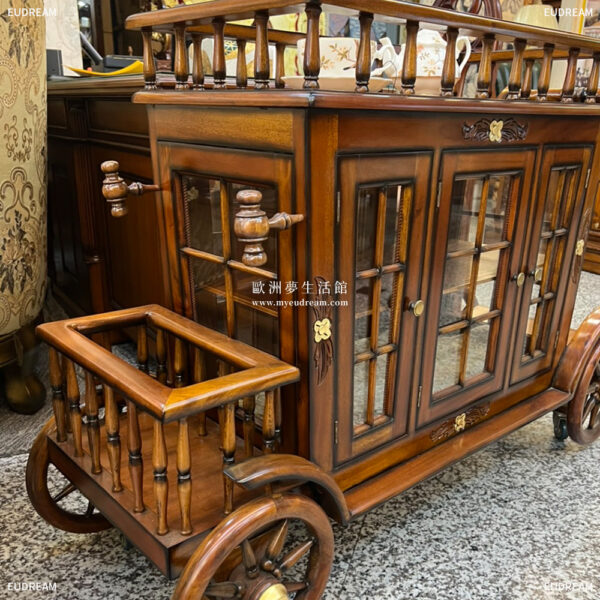 古典餐車-奧羅拉公主<br>手貼金箔 桃花心木</br>：圖片 3