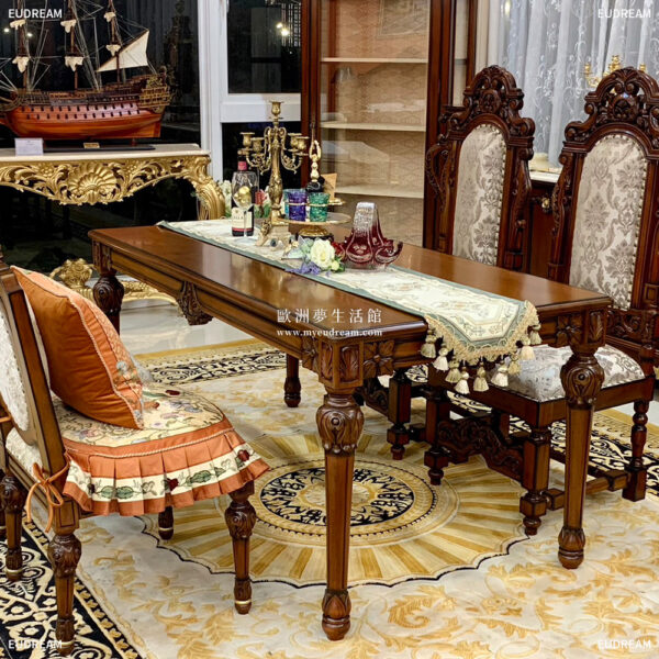 古典餐桌-克拉倫斯<br>長桌 桃花心木</br>