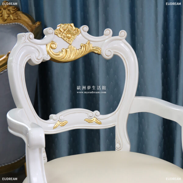 新古典椅-伊莎貝<br>扶手款 桃花心木</br>：圖片 2