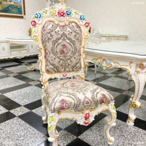 法式宮廷椅-經典彩繪<br>桃花心木</br>