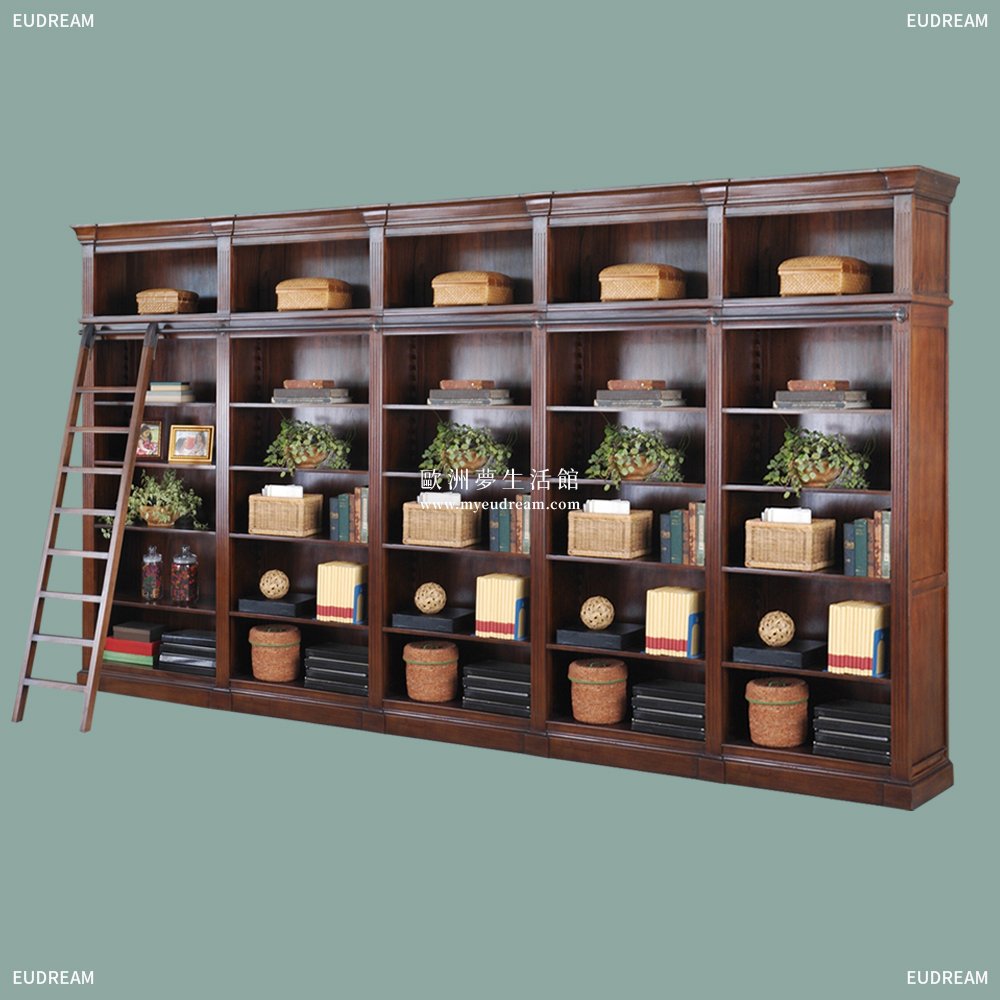 JAGO全實木書櫃-5座<br>全開放系列</br>