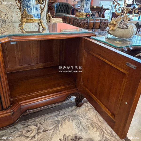 古典電視櫃-伊莎貝<br>桃花心木 手工雕刻</br>：圖片 6