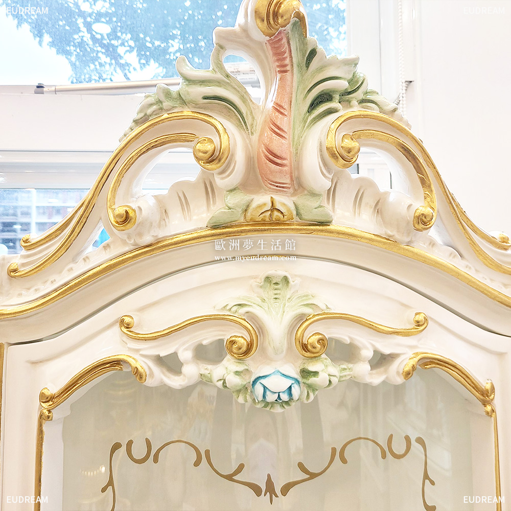 法式展示櫃-芙羅莉娜<br>手工雕刻貼金箔</br>:圖片 2