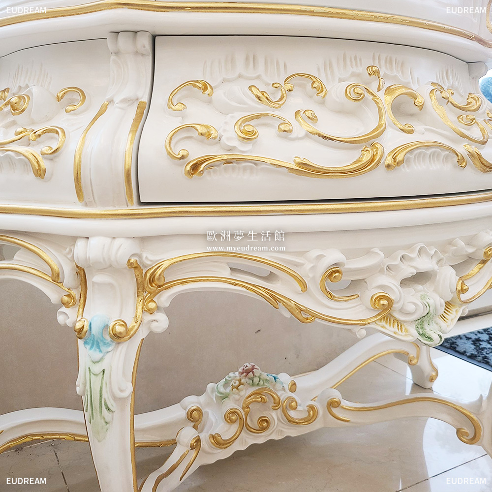 法式展示櫃-芙羅莉娜<br>手工雕刻貼金箔</br>:圖片 3