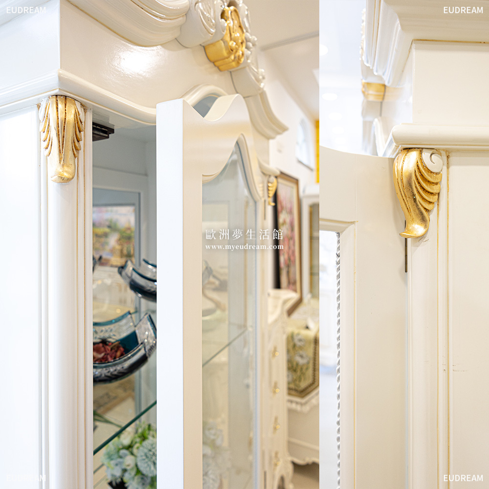 新古典展示櫃-伊莎貝<br>鏡面背板 桃花心木</br>:圖片 3