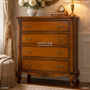 四層櫃 蕾妮塔​<br>桃花心木 手工雕刻</br>