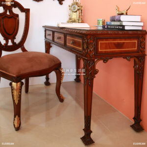 寫字桌 紳士書房​<br>桃花心木 手工雕刻</br>