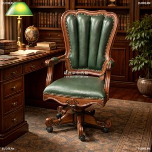 辦公轉椅 亞歷山大<br>桃花心木 小牛皮</br>