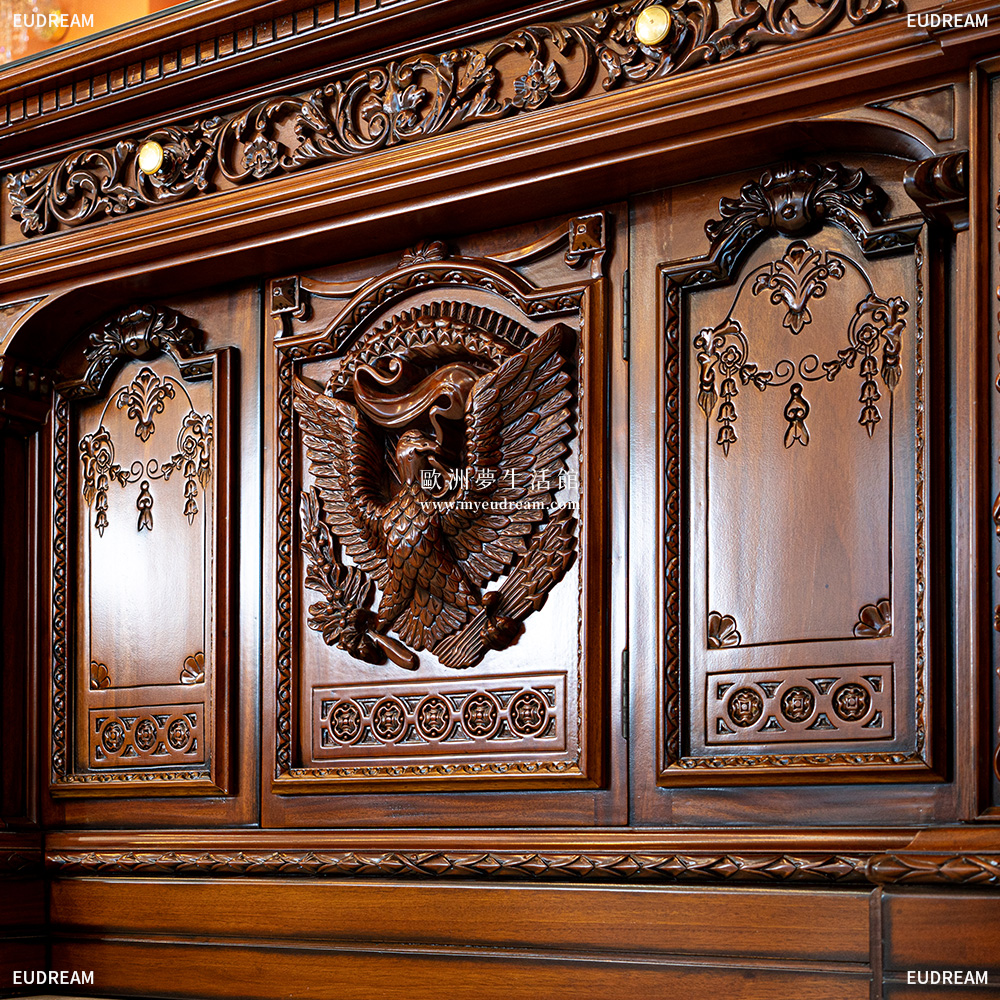 堅毅桌 富蘭克林<br>桃花心木 重雕刻</br>:圖片 3