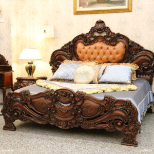 古典床架 喬治王<br>桃花心木 重雕刻系列</br>