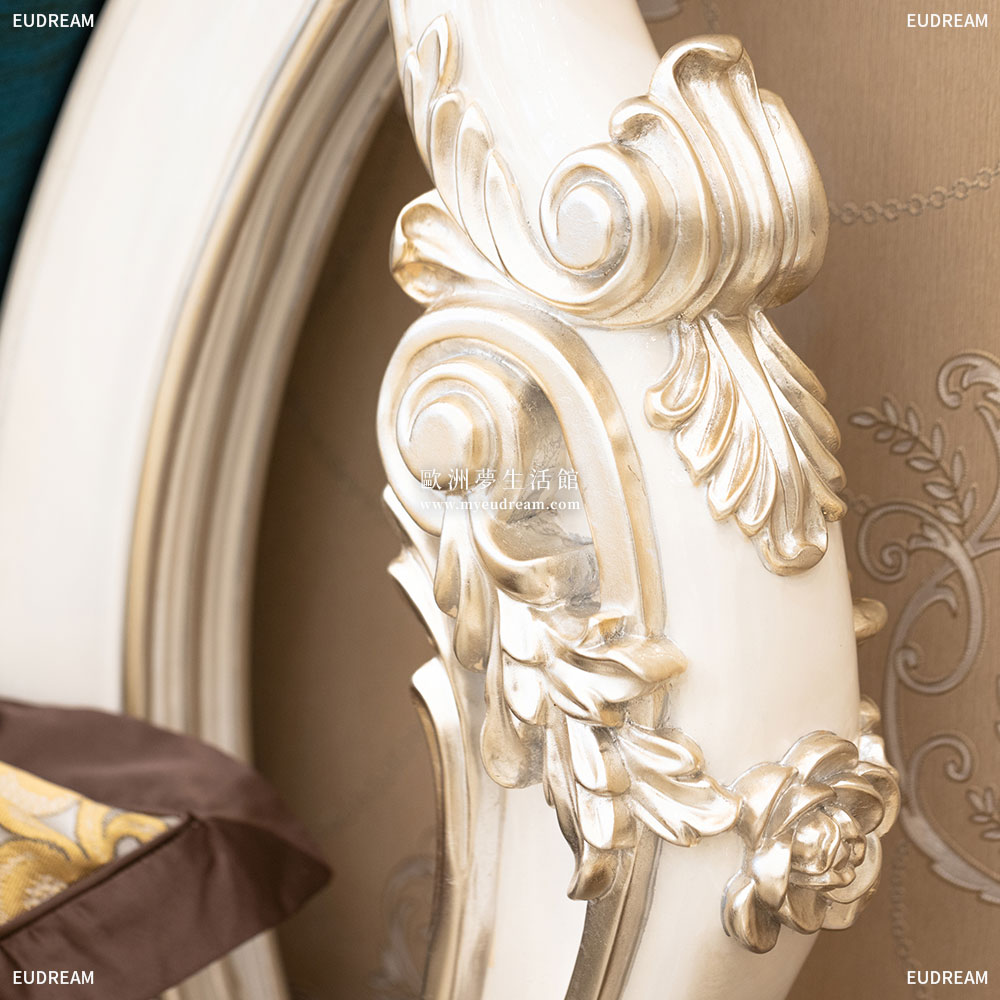 貝殼鑲嵌床架 秘境花舞 <br>進口櫸木</br>:圖片 4