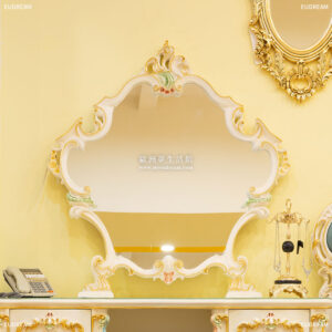 法式彩繪鏡 希貝兒<br>進口高級櫸木</br>