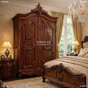 古典雕刻衣櫃 喬治王<br>桃花心木</br>