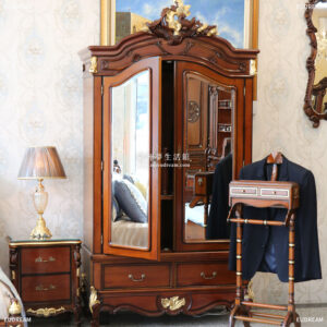 古典鏡面衣櫃 喬治隆<br>桃花心木</br>
