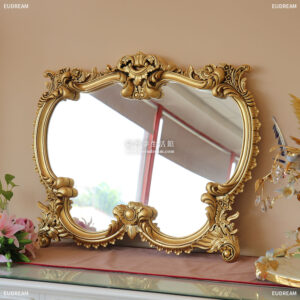 歐式雕刻鏡 黛維<br>桃花心木</br>