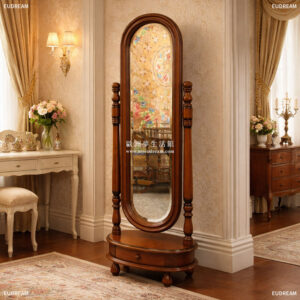 古典落地鏡 維奧蕾特<br>桃花心木</br>