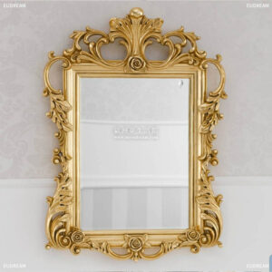 古典雕刻鏡 萊茵貝爾<br>桃花心木</br>