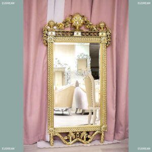 雕花半身鏡 芮妮<br>桃花心木</br>