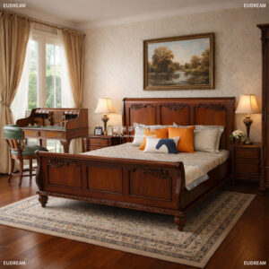 TBK_1000x1000_1 古典床架 茉莉雪橇<br>桃花心木</br>