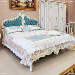 法式彩繪床 愛麗絲<br>進口櫸木</br>