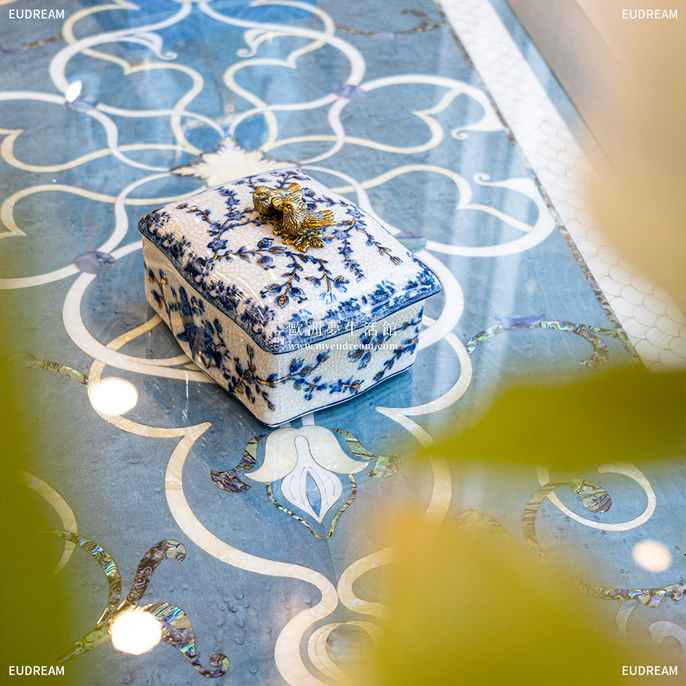 金絲青花 飾品盒<br>高溫瓷+銅件</br>:圖片 3