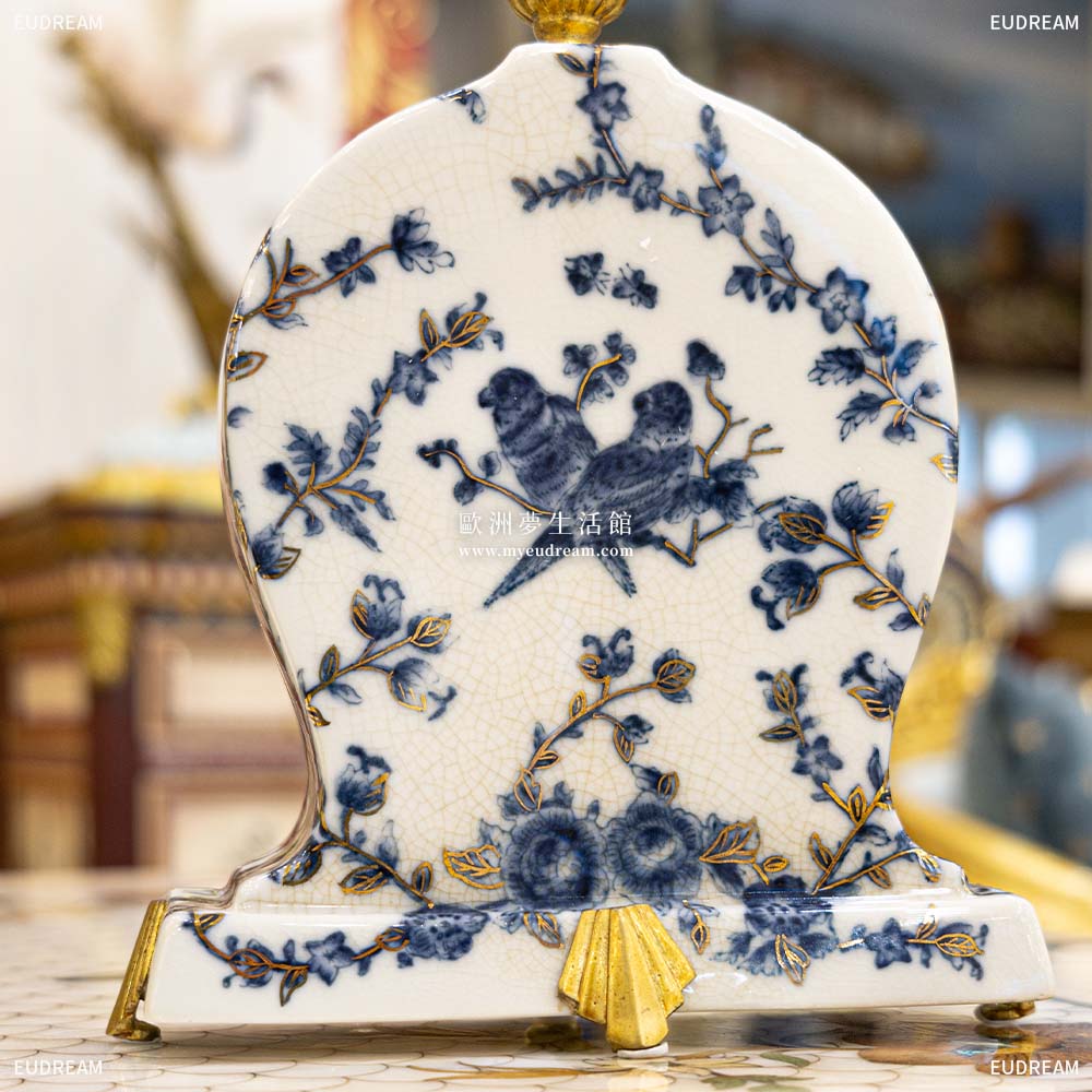 金絲青花 座鐘<br>高溫瓷+銅件</br>:圖片 2